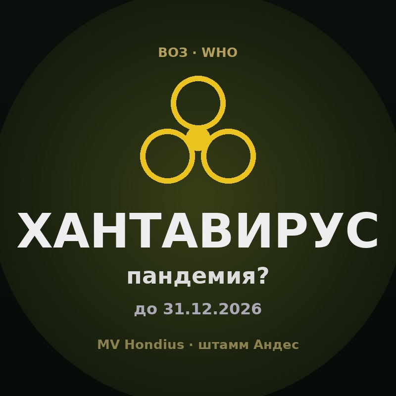 Объявит ли ВОЗ пандемию хантавируса до конца 2026 года?